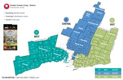 Greater Toronto Living Circulation Map of GTA